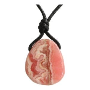 Rhodochrosiet hanger doorboord