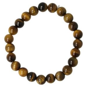 Tijgeroog armband met kralen van 8mm