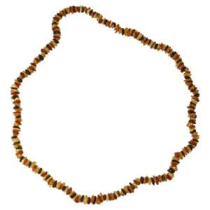 Barnsteen ketting met verschillende kleuren barnsteen voor heren