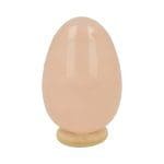 Rozenkwarts yoni ei met gaatje aan de bovenzijde