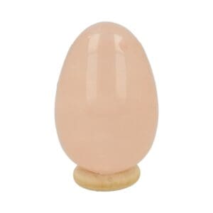 Rozenkwarts yoni ei met gaatje aan de bovenzijde