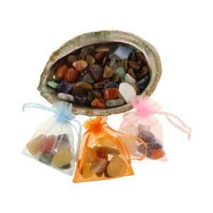 Kracht zakje met 10 edelstenen