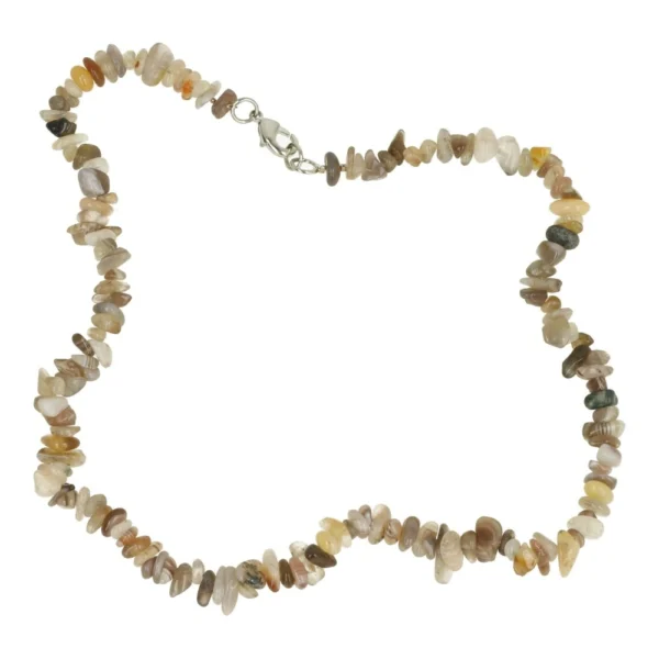 Botswana agaat ketting split van 45cm lang