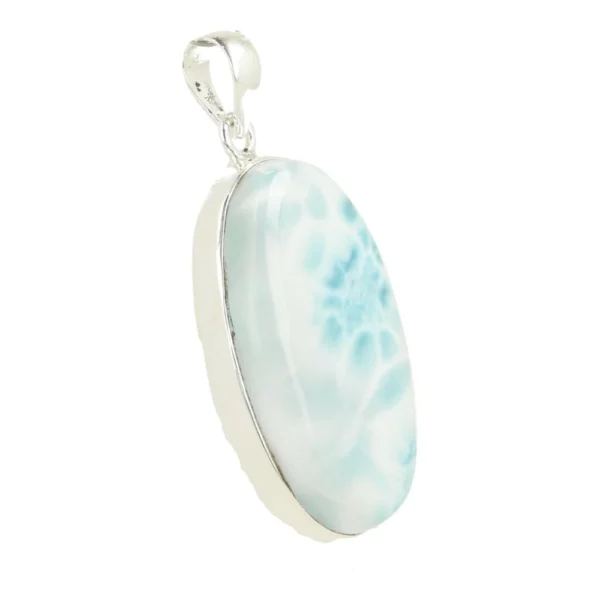 Fraaie larimar hanger in zilver 'nr4'