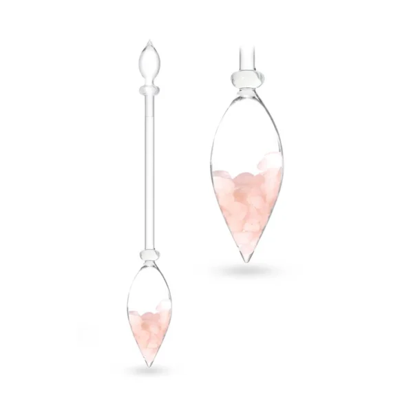 De vitajuwel harmonie edelsteen staaf om water te vitaliseren, met rozenkwarts