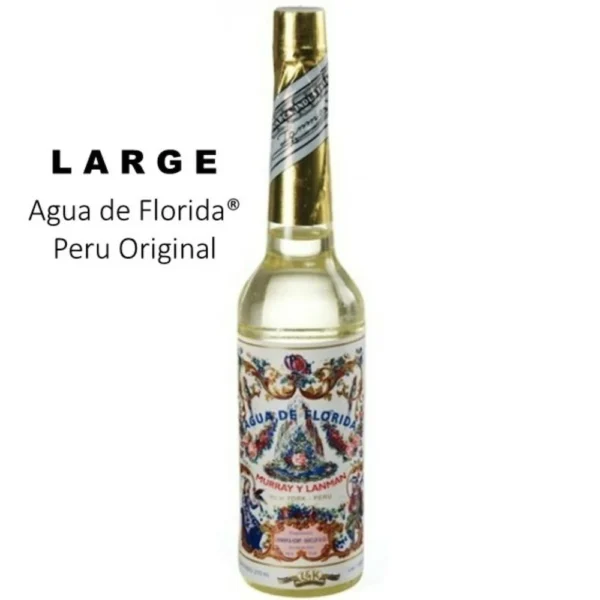 Florida water uit Peru in grote fles van 270ml, de originele
