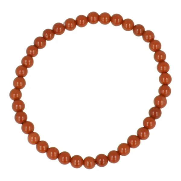 Rode jaspis kinderarmband met kralen van 4mm